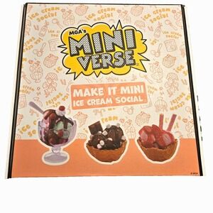 MGA's Miniverse - Make It Mini Ice Cream Social - 30+ Pieces NEW /‎ UNUSED